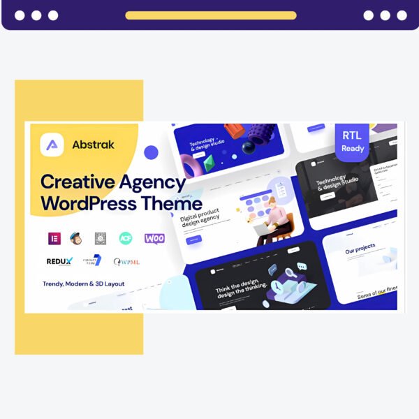 Abstrak – Creative Agency WordPress Theme